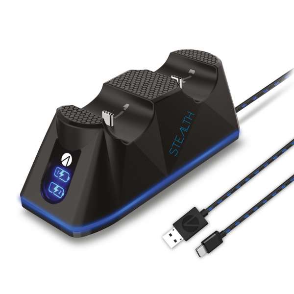 Twin Charging Dock inklusive Kabel (schwarz) [PS5]