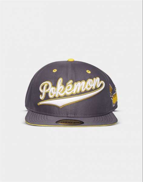 Snapback Cap - Pokémon: Schriftzug + Pikachu