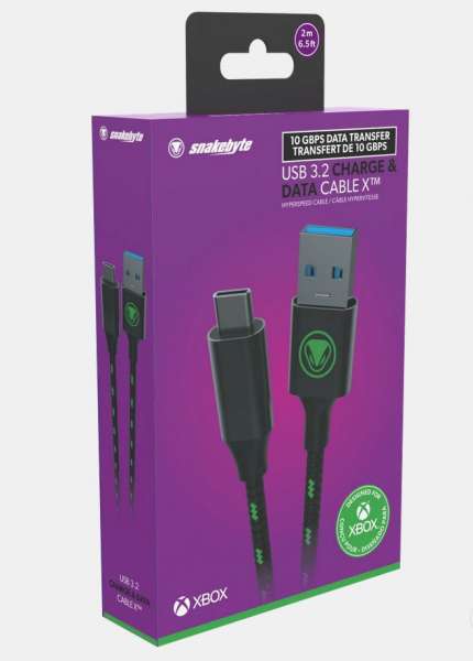 snakebyte XSX USB 3.2 Charge & Data Cable X