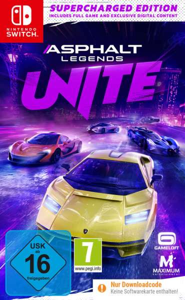 Asphalt Legends UNITE (Supercharged Edition) (Downloadcode in der Box) [Switch]