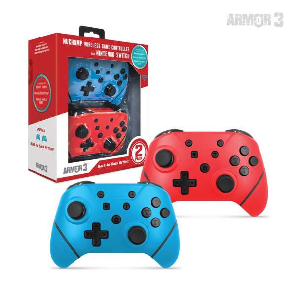 Armor3 NuChamp Wireless Controller (Doppelpack) (Blau/Rot) [Switch]